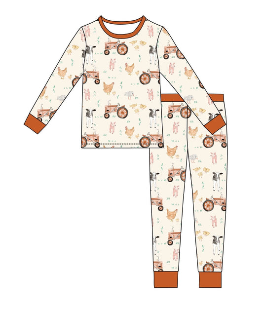 A Day On The Farm Two Piece Sleep Set