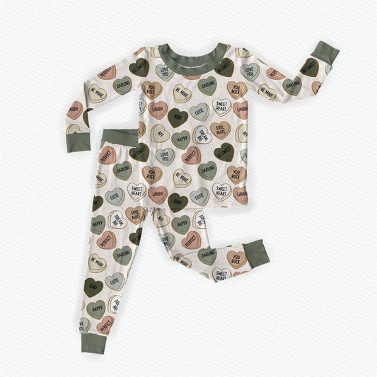 Sweet Heart Two Piece Sleep Set